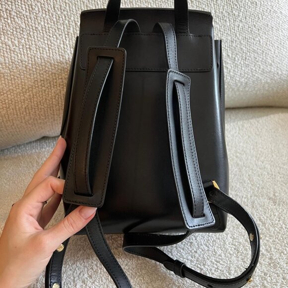 Mansur Gavriel Black Mini Backpack - Picture 3 of 6